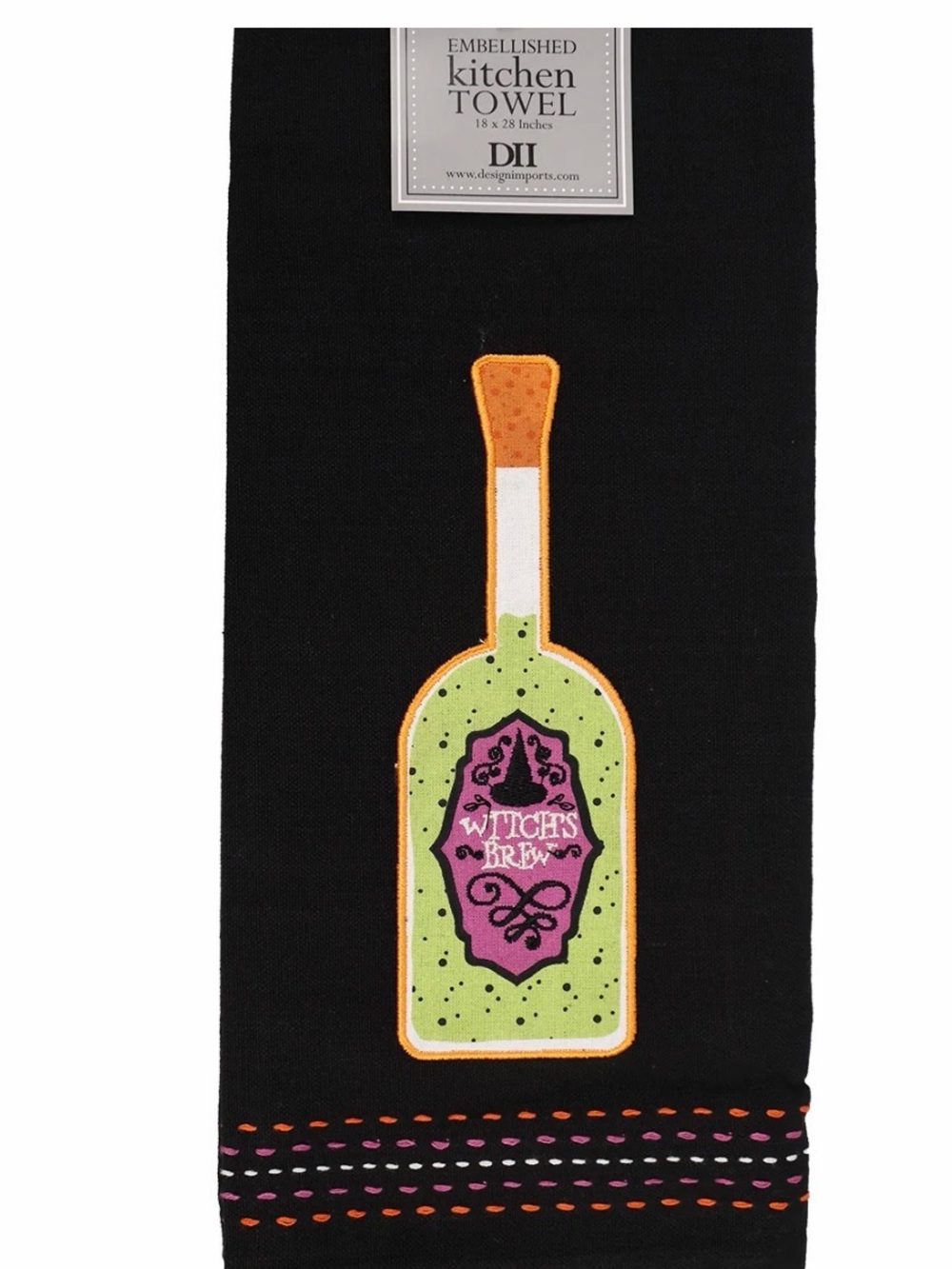 ✨ NWT Design Imports Witch's Brew Embellished Kitchen Towel ✨🧙♀️🧪